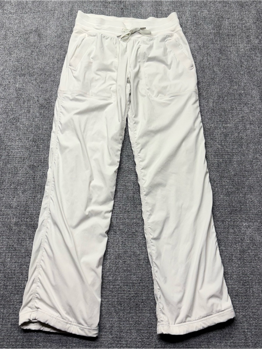 Lululemon Dance Studio Pant Dove Grey Lined LW5ENNR Womens 6 30" inseam